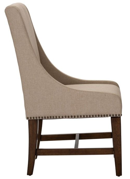 Liberty Furniture Armand Antique Brownstone/Gray Upholstered Side Chair-3
