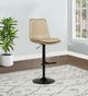 Coaster® Eldridge Coffee Tan Upholstered Adjustable Bar Stool-1