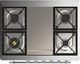 Ilve Majestic III 36” Mediterranean Mint Freestanding Liquid Propane Dual Fuel Range with 6 Black Brass Burners and Griddle-3