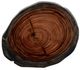 International Furniture Direct Parota Epoxy Brown End Table with Black Base-3
