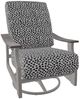 Telescope Casual St. Catherine Agra Classic/Warm Gray Aluminum/Fabric Outdoor MGP Cushion Swivel Rocker with Boardwalk Rustic Arms-0