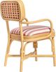 TOV Furniture Dorine Beige/Cherry/Natural Dining Arm Chair-5
