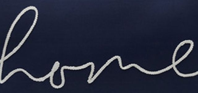 Signature Design by Ashley® Velvetley 4-Piece Navy/White Pillows-1