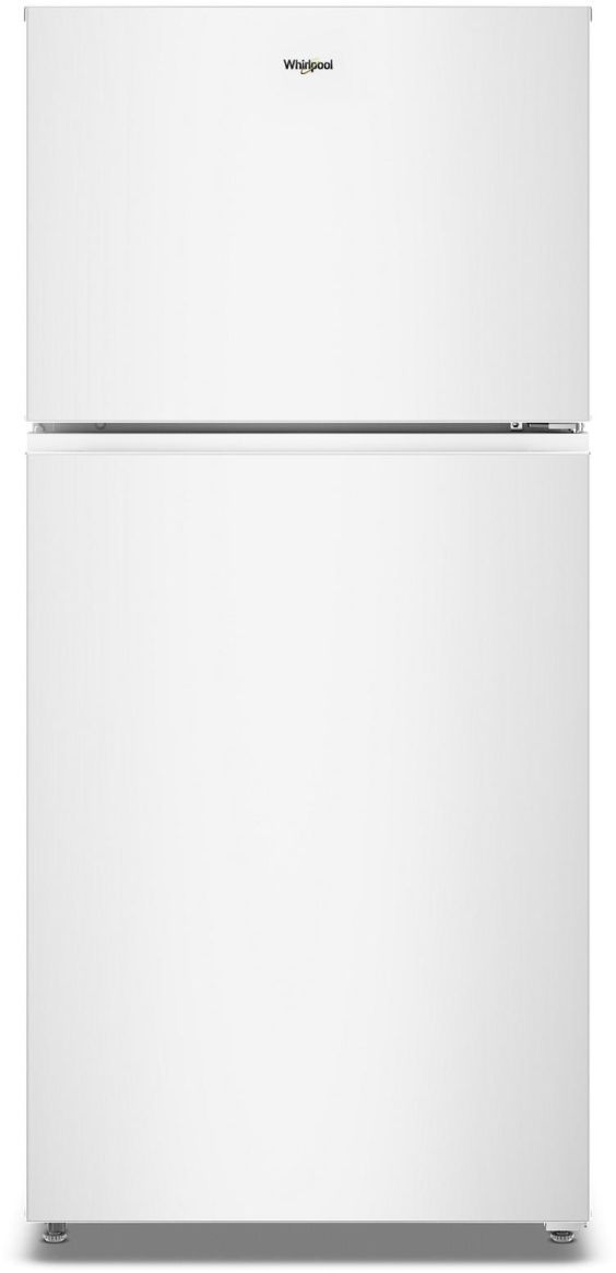 Whirlpool® 30'' 19.3 Cu. Ft. White Top Freezer Refrigerator with Total Coverage Cooling-0