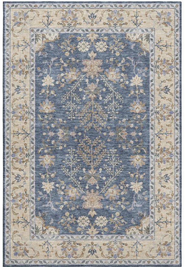 Dalyn™ Rug Company Hatay HY9 Blue 5'x8' Area Rug-0