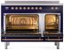 Ilve® Nostalgie II Series 48" Midnight Blue Pro Style Induction Range-2