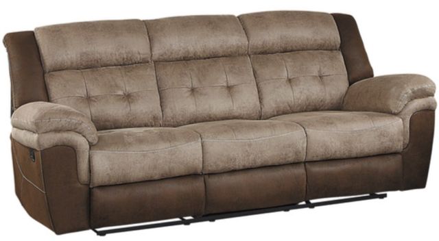 Homelegance® Chai Two-Tone Double Manual Reclining Sofa-0