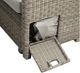 Furniture of America® Malia 5-Piece Gray Faux Wicker/Polyspun Outdoor Sectional Set-1