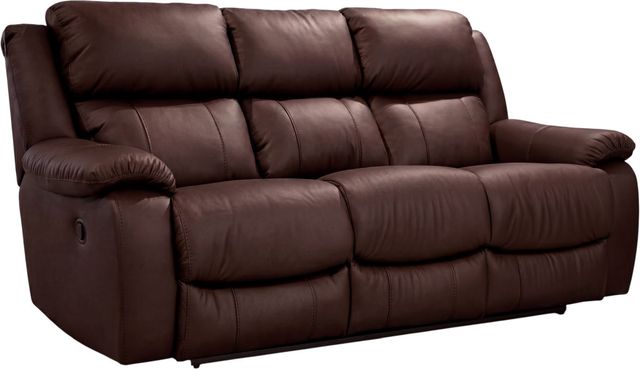 Stateside Seating Invincible Espresso Manual Reclining Dropdown Table Sofa-0