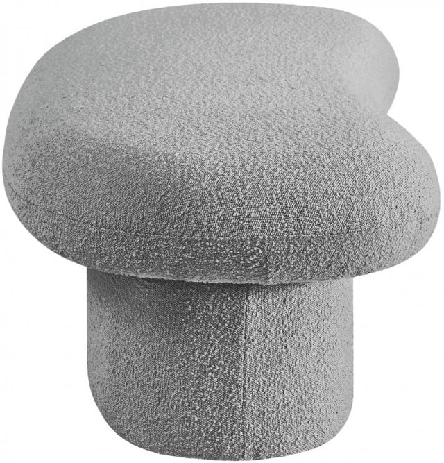 Meridian Furniture Luka Gray Bench-2