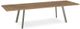 Amisco Customizable Lidya Rectangular Table with Two 18" Birch Veneer Leaves-0