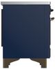 Ilve® Majestic III 40" Midnight Blue Pro Style Induction Range with Triple Glass Door and Burnished Trim-4