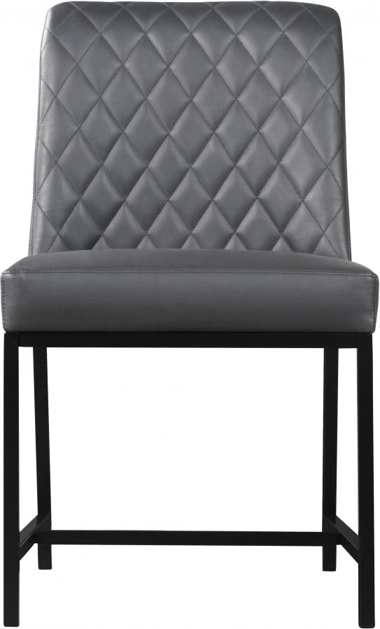 Meridian Furniture Bryce Grey Faux Leather Dining Chair-2
