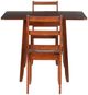 Linon Ashley 3-Piece Brown Dining Table Set-3