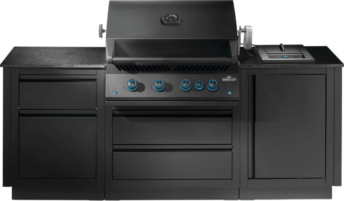 Napoleon OASIS™ 300 112" Matte Black Outdoor Kitchen Kit