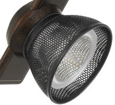 Cal® Lighting & Accessories Black/Rust Track Light-1