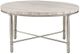 Olliix by Madison Park Silver/Cream Reese Real Marble Round Coffee Table-0