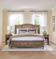 aspenhome® Oxford Tan Queen Sleigh Storage Bed-1