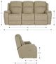 La-Z-Boy® Dorian Mocha Leather Power Reclining Sofa with Headrest-2