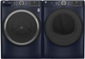 GE Sapphire Blue Front Load Laundry Pair