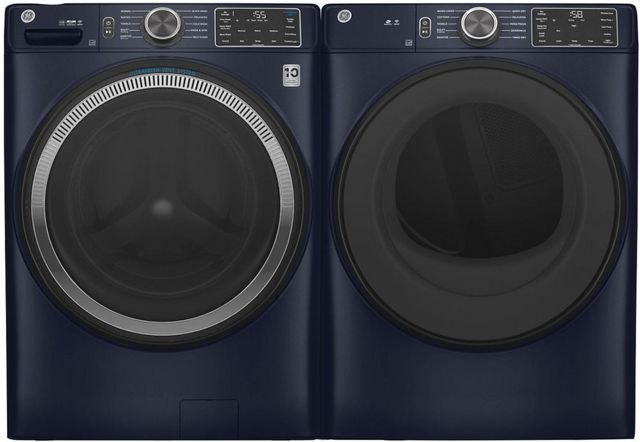 GE® Sapphire Blue Front Load Laundry Pair-0