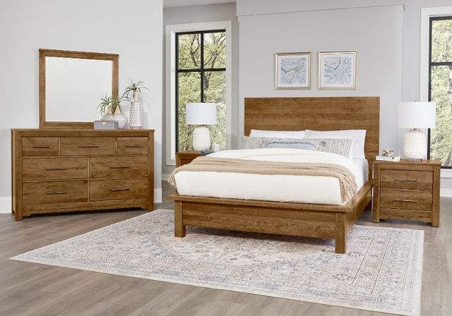 Artisan & Post by Vaughan-Bassett Crafted Cherry by Ben & Erin Napier Medium Cherry Queen Terrace Panel Bed -3
