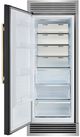 FORNO® Maderno Series Espresso 32" 13.6 Cu. Ft. Black and Antique Brass Built In Left Hinge Convertible Refrigerator/Freezer-1