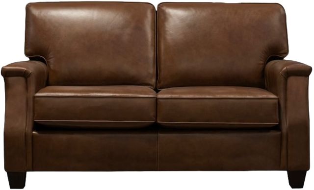 Creek Side Customs Customizable Salem Leather Loveseat-0