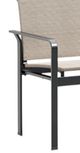 Homecrest™ Outdoor Living Customizable Elevate Aluminum/Fabric Outdoor Sling Stackable Dining Arm Chair-1