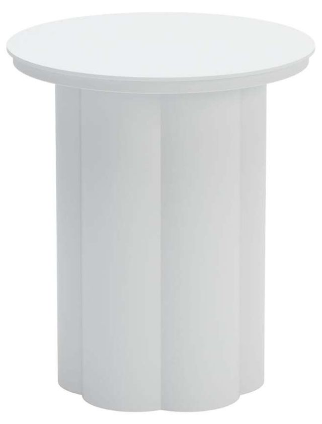 Zuo® Modern Kogur White Aluminum Outdoor Side Table-0