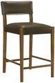 Armen Living Bennet Black/Walnut Counter Stool-0