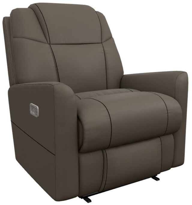 La-Z-Boy® Sparrow Otter Leather Power Wall Recliner with Headrest and Lumbar-0