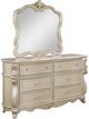 New Classic® Home Furnishings Monique Champagne Dresser and Mirror Set-0