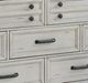 Elements International McCoy Antique White Dresser-3