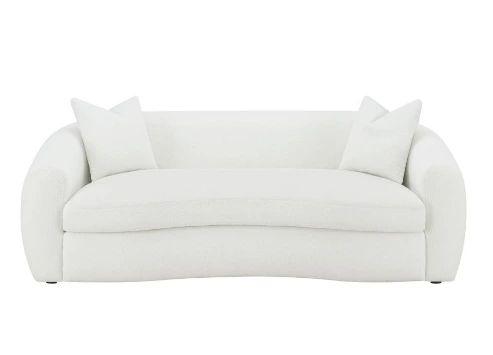 Coaster® Rainn 2-Piece Latte Boucle Upholstered Sloped Arm Seating Set-1