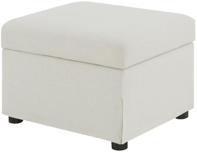 Coaster® Winter Beige Lift Top Storage Ottoman-2