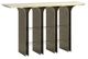 Caracole® Nexus Green Stone Top Console Table with Brushed Gold Base-0