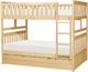 Homelegance® Bartly Natural Pine Youth Full/Full Bunk Bed with Twin Trundle-0