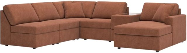 Signature Design by Ashley® Modmax 6-Piece Spice Right-Arm Facing Sectional with Chaise and Storage Console-0