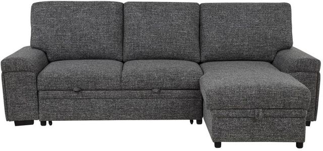 Coaster® Demko 2-Piece Granite Right-Arm Facing Sleeper Sectional Sofa with Speaker and Storage Chaise-3