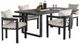 Elements International Playa 5-Piece Dark Gray Aluminum/Olefin Outdoor Dining Set-0