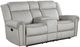 Homelegance® Brennen Mist Double Manual Reclining Loveseat with Center Console-0