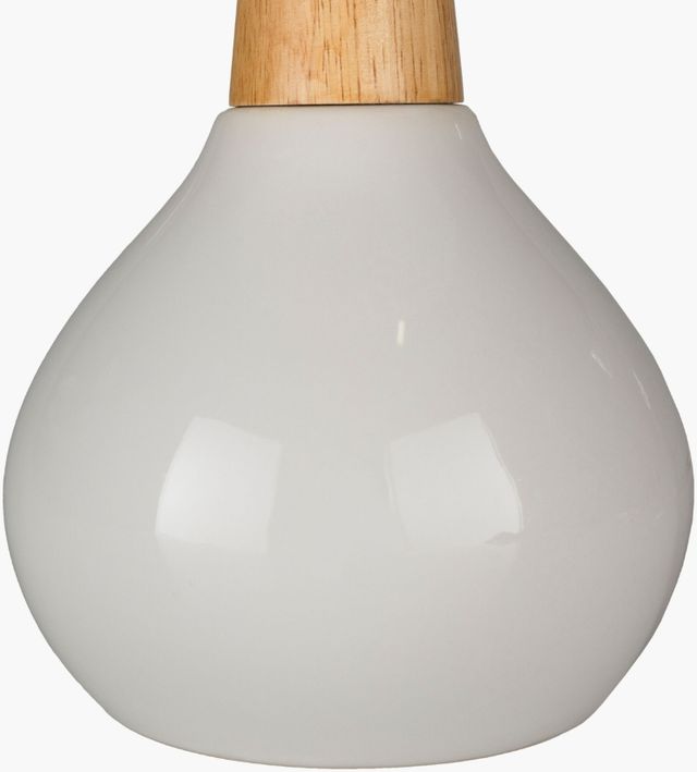 Surya Kent Glazed White/Natural Tan Table Lamp-3