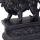 A & B Home Black Attenta Lion Bookends-4