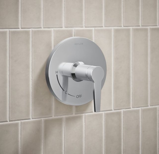 KOHLER® Pitch® Rite-Temp® Polished Chrome Shower Trim Kit-3