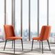 Armen Living Maine 2-Piece Orange Dining Chairs-4