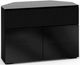 Salamander Designs® Oslo 329 CR Corner Cabinet-Black Glass-0