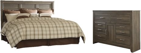 Signature Design by Ashley® Juararo 2-Piece Dark Brown King/California King Panel Headboard Set-0
