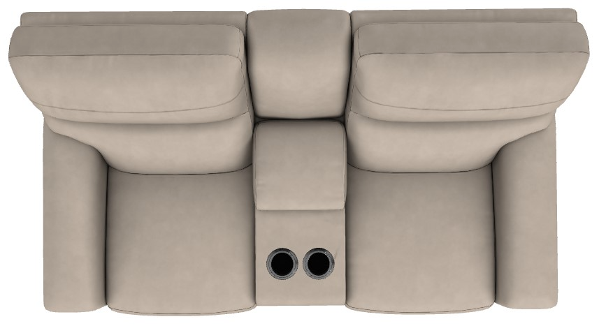 a-u-i♡ La-Z-Boy® Ava Ivory Leather Manual Reclining Loveseat