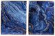 A & B Home 2-Piece Blue/Gold Wall Art Panel Set-1